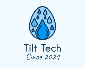 Clean Rain Water Egg  logo design