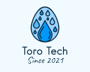 Clean Rain Water Egg  logo design