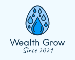 Clean Rain Water Egg  logo design