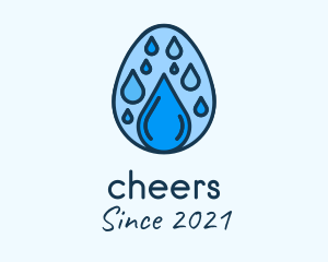 H2o - Clean Rain Water Egg logo design