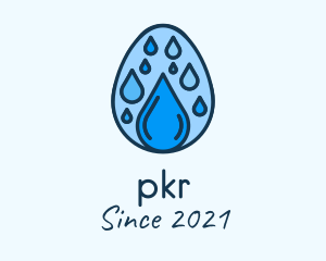 Clean Rain Water Egg  logo design