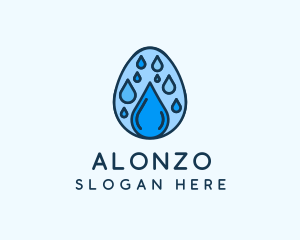 Clean Rain Water Egg  logo design