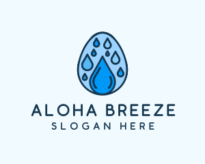 Clean Rain Water Egg  logo design