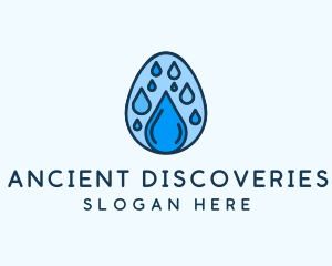 Clean Rain Water Egg  logo design