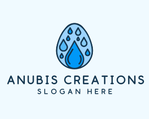 Clean Rain Water Egg  logo design