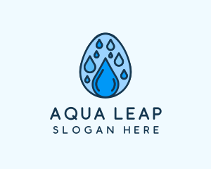 Clean Rain Water Egg  logo design