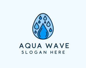 Clean Rain Water Egg  logo design