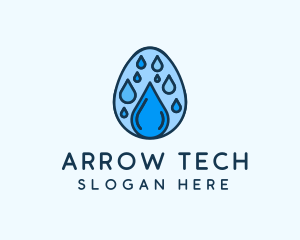 Clean Rain Water Egg  logo design