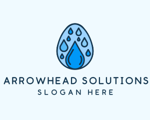 Clean Rain Water Egg  logo design