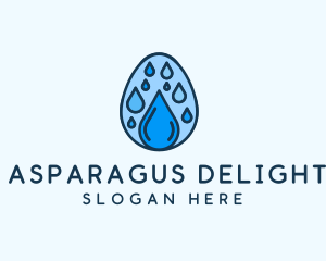 Clean Rain Water Egg  logo design