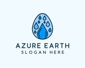 Clean Rain Water Egg  logo design