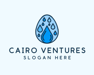 Clean Rain Water Egg  logo design