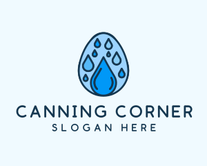 Clean Rain Water Egg  logo design