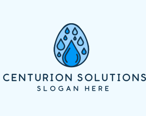 Clean Rain Water Egg  logo design