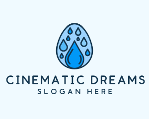 Clean Rain Water Egg  logo design