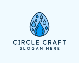 Clean Rain Water Egg  logo design