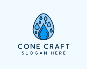 Clean Rain Water Egg  logo design