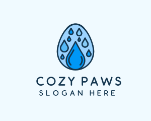 Clean Rain Water Egg  logo design