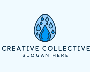 Clean Rain Water Egg  logo design