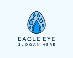 Clean Rain Water Egg  logo design