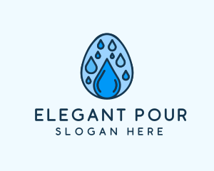 Clean Rain Water Egg  logo design