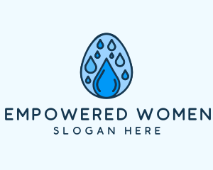 Clean Rain Water Egg  logo design