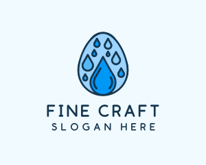 Clean Rain Water Egg  logo design