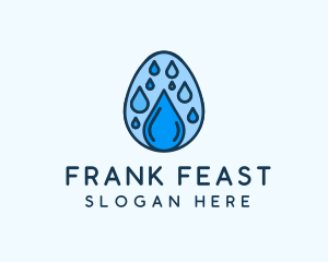 Clean Rain Water Egg  logo design