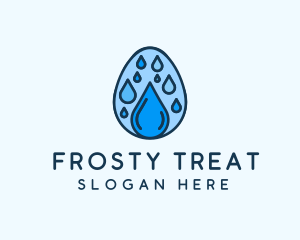 Clean Rain Water Egg  logo design