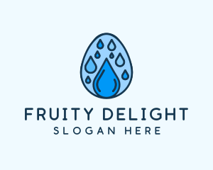 Clean Rain Water Egg  logo design