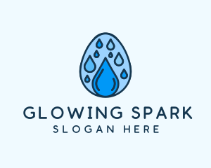 Clean Rain Water Egg  logo design