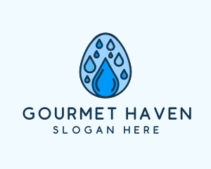 Clean Rain Water Egg  logo design