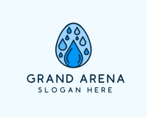 Clean Rain Water Egg  logo design