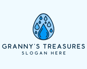 Clean Rain Water Egg  logo design