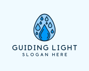 Clean Rain Water Egg  logo design