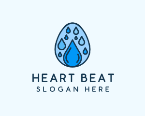 Clean Rain Water Egg  logo design