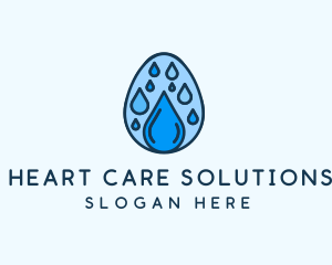 Clean Rain Water Egg  logo design