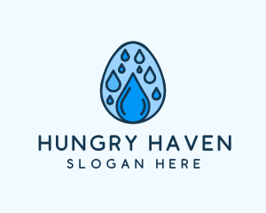 Clean Rain Water Egg  logo design