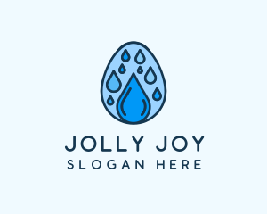 Clean Rain Water Egg  logo design