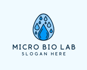 Clean Rain Water Egg  logo design