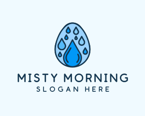 Clean Rain Water Egg  logo design