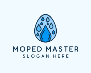 Clean Rain Water Egg  logo design