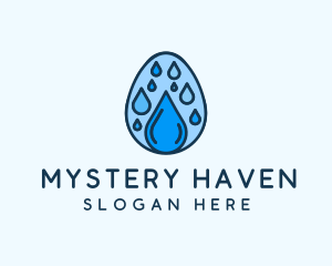 Clean Rain Water Egg  logo design