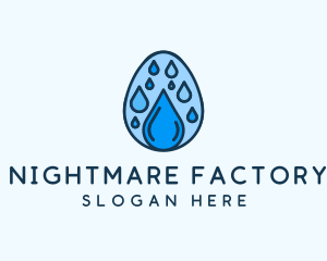 Clean Rain Water Egg  logo design