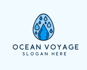 Clean Rain Water Egg  logo design