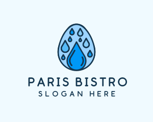 Clean Rain Water Egg  logo design