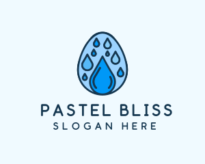 Clean Rain Water Egg  logo design