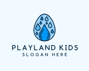 Clean Rain Water Egg  logo design