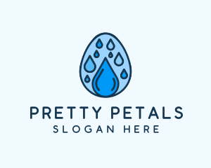 Clean Rain Water Egg  logo design