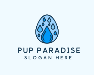 Clean Rain Water Egg  logo design